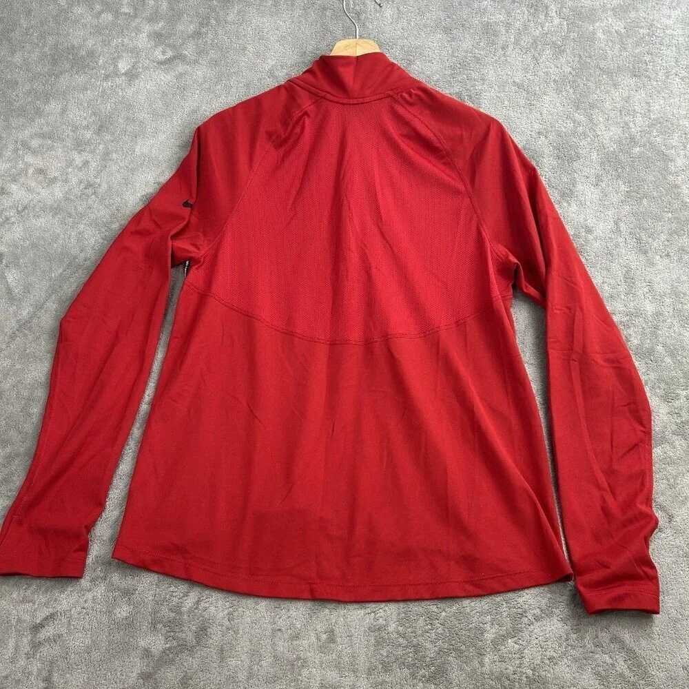 Nike Sweatshirt Womens Large Atlanta Falcons NFL 1/4 Zip Core Pullover Sweater